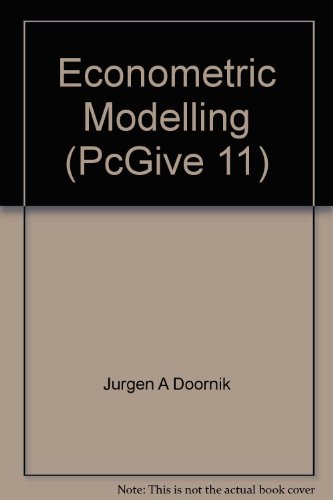 Stock image for Econometric Modelling (PcGive 11) for sale by D2D Books