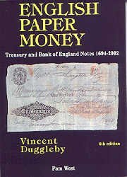 Stock image for English Paper Money: Treasury and Bank of England Notes 1694-2002 for sale by WorldofBooks