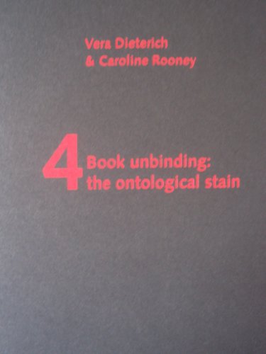 Stock image for Book Unbinding The Ontological Stain Transmission the Rules of Engagement S for sale by PBShop.store US