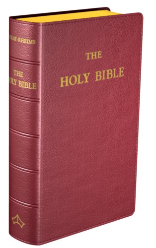 Imagen de archivo de The Holy Bible, Douay-Rheims Edition, Pocket size, Flexible cover, Burgundy colour a la venta por GF Books, Inc.