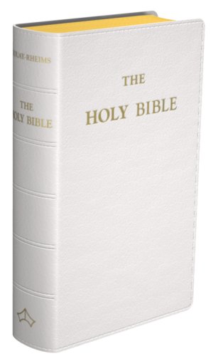 Imagen de archivo de Douay-Rheims Bible (Pocket size, white flexible cover] a la venta por Save With Sam
