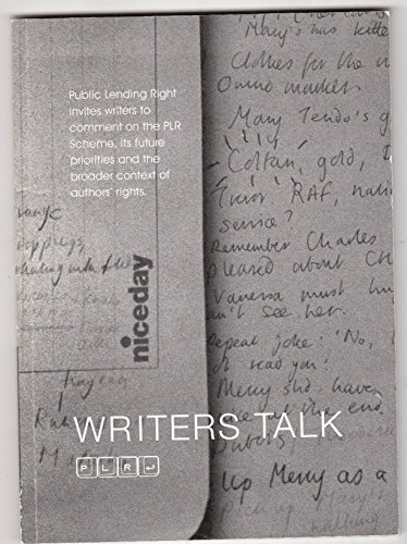 9780954579227: Writers Talk | Creative Relationships and Public Lending Right