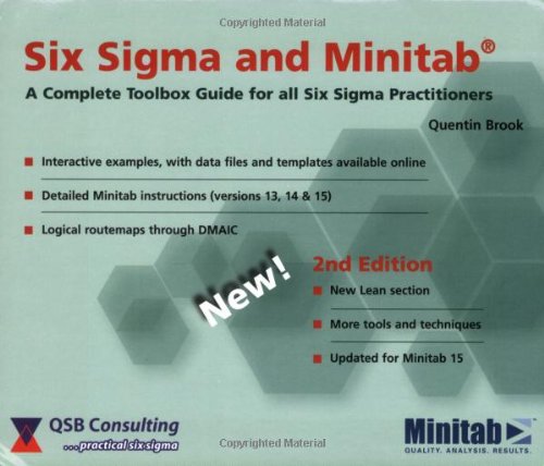 9780954681326: Six Sigma and Minitab: A Complete Toolbox Guide for All Six Sigma Practitioners