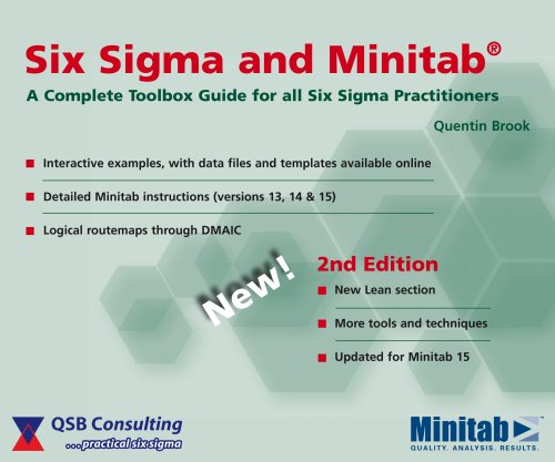 9780954681333: Six Sigma and Minitab: A complete toolbox guide for all six sigma practitioners: with Six Sigma Tool Finder Software Licence (2nd edition)