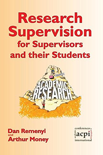Beispielbild fr Research Supervision: For Supervisors and Their Students zum Verkauf von AwesomeBooks