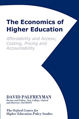 Beispielbild fr Economics of Higher Education : Affordability and Access; Costing,Pricing and Accountability zum Verkauf von Better World Books