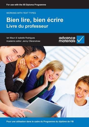 Stock image for Bien lire, bien �crire Teacher's Book (French Edition) for sale by Project HOME Books