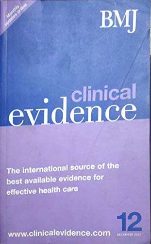 Imagen de archivo de Clinical Evidence a la venta por medimops