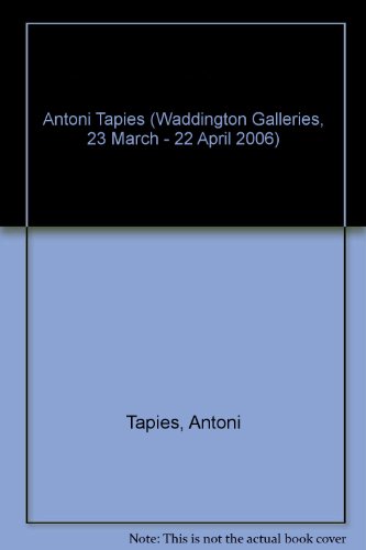 Beispielbild fr Antoni Tapies zum Verkauf von GREENSLEEVES BOOKS