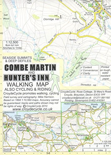 Imagen de archivo de Combe Martin and Hunter's Inn Walking Map: 05 a la venta por WorldofBooks