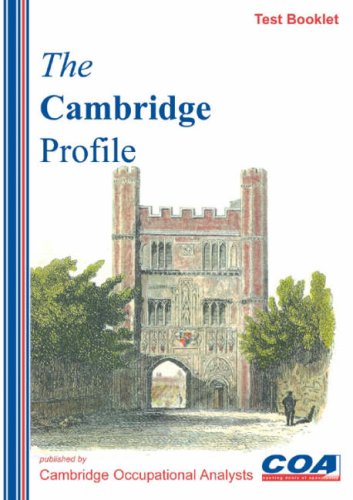 The Cambridge Profile: Aptitude Test Booklet (9780955054136) by Mainstone, John; Foster, Simon