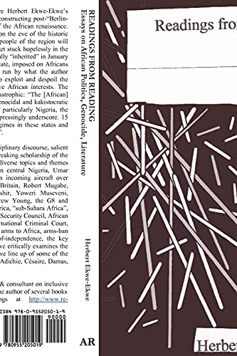 9780955205019: Readings from Reading: Essays on African Politics, Genocide, Literature: Essays on African Politics, Genocide and Literature