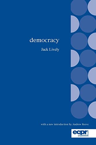 Imagen de archivo de Democracy (ECPR Classics) (ECPR Classics) a la venta por Revaluation Books