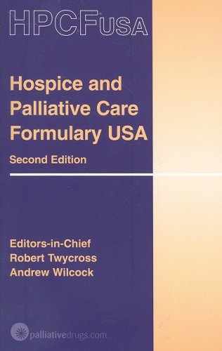 Beispielbild fr Hospice and Palliative Care Formulary USA zum Verkauf von Better World Books