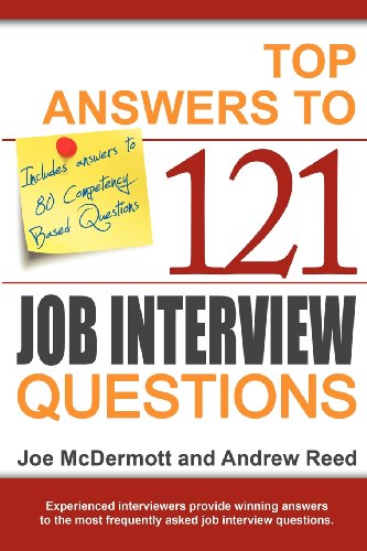 Beispielbild fr Top Answers to 121 Job Interview Questions zum Verkauf von WorldofBooks