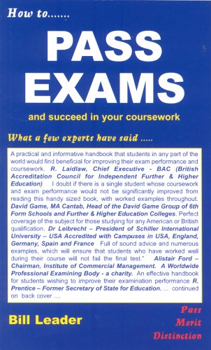 Beispielbild fr How to Pass Exams: And Succeed in Your Coursework zum Verkauf von WorldofBooks
