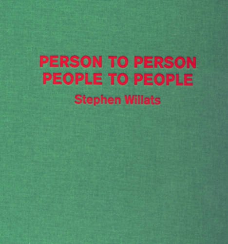 Imagen de archivo de Person to Person , People to People a la venta por Wildside Books