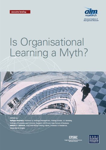 Imagen de archivo de Is Organisational Learning a myth? (Executive Briefing) a la venta por Phatpocket Limited