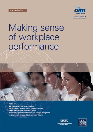 9780955357763: Making sense of workplace performance (Executive Briefing)