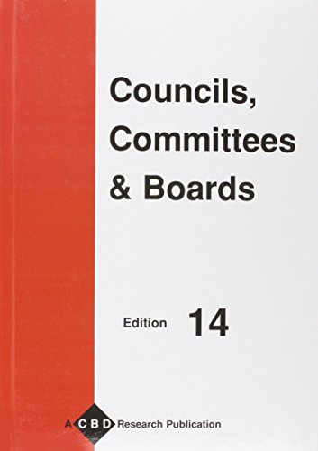 Imagen de archivo de Councils, Committees & Boards: Including Government Agencies & Authorities a la venta por Anybook.com