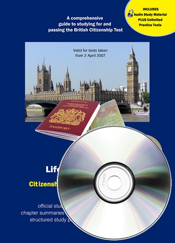 9780955485374: Life in the UK Test Study Material + CD-ROM (with audio) (Life in the UK Citizenship): Including 225 Practice Questions