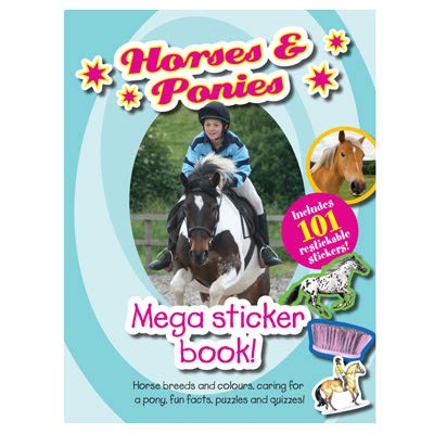 Beispielbild fr Horses & Ponies Mega sticker book zum Verkauf von WorldofBooks