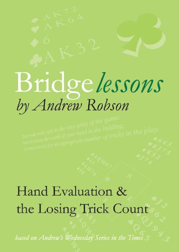 Imagen de archivo de Bridge Lessons Hand Evaluation & the Losing Trick Count a la venta por WorldofBooks