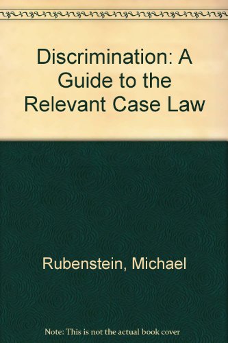 9780955822452: Discrimination: A Guide to the Relevant Case Law