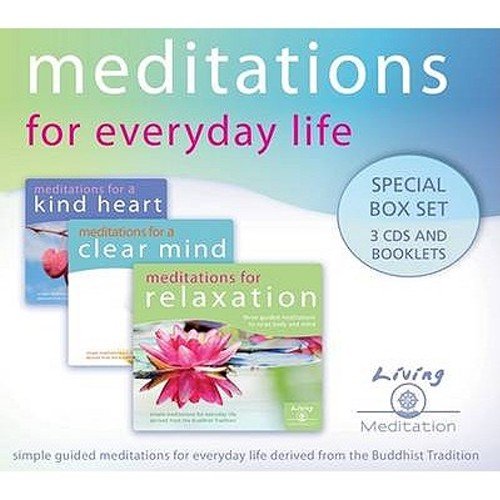Beispielbild fr Meditations for Everyday Life Box Set: Meditations for Relaxation, a Clear Mind, and a Kind Heart (Living Meditation): Special Box Set 3 CDs and Booklets zum Verkauf von WorldofBooks