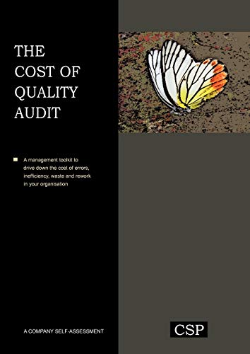 Beispielbild fr The Cost of Quality Audit zum Verkauf von THE SAINT BOOKSTORE