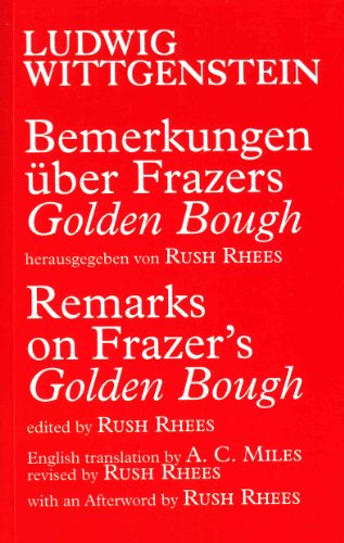 9780955999659: Bemerkungen Uber Frazers "Golden Bough"/Remarks on Frazer's "Golden Bough"