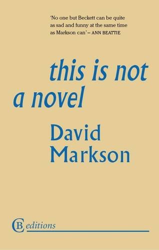 This is Not a Novel - David Markson