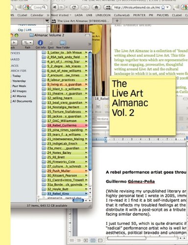 9780956134219: The Live Art Almanac Vol. 2