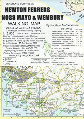 Imagen de archivo de Newton Ferrers, Noss Mayo & Wembury Walking Map: Plymouth to Mothecombe: 21 a la venta por WorldofBooks