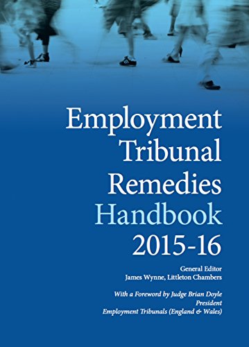 Beispielbild fr Employment Tribunal Remedies Handbook 2015-16 zum Verkauf von WorldofBooks