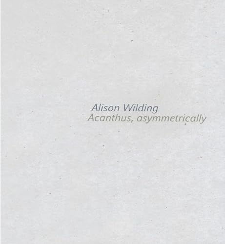 Beispielbild fr Alison Wilding: Acanthus Asymmetrically zum Verkauf von Colin Martin Books