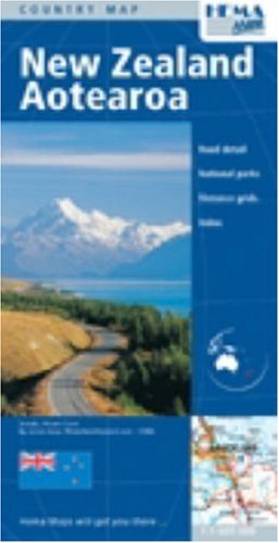 Stock image for New Zealand Country Map by Hema for sale by Munster & Company LLC, ABAA/ILAB