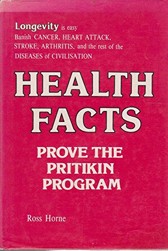 Stock image for Health Facts Prove the Pritikin Program for sale by Dromanabooks