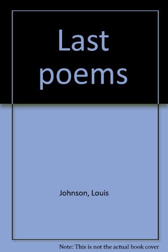 9780959780529: Last poems