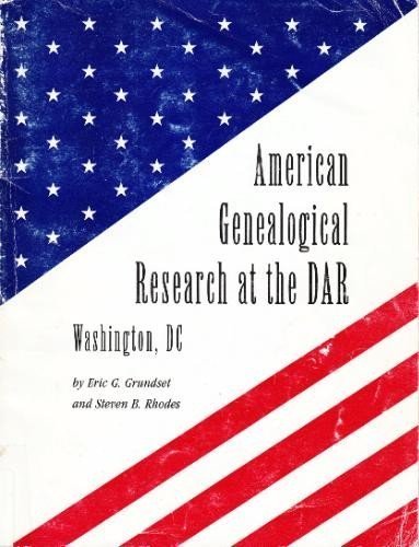 9780960252893: American genealogical research at the DAR, Washington, D.C