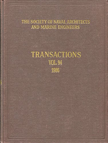 Stock image for Transactions, 1986 (Society of Naval Architects & Marine Engineers Transactions) for sale by HPB-Red