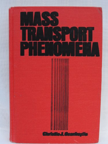 Beispielbild fr Mass Transport Phenomena zum Verkauf von ThriftBooks-Dallas