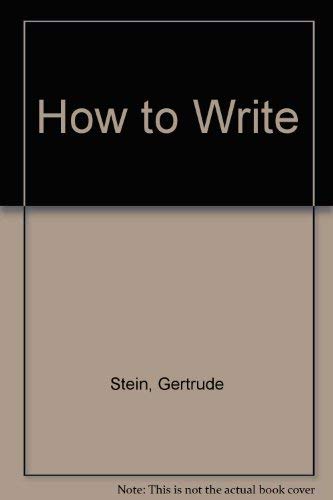 9780960332410: How to Write