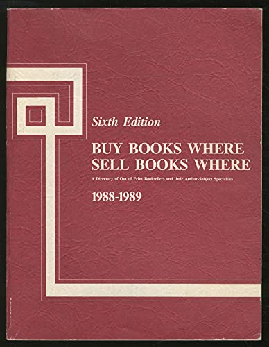 Beispielbild fr Buy Books Where-Sell Books Where zum Verkauf von The Red Onion Bookshoppe