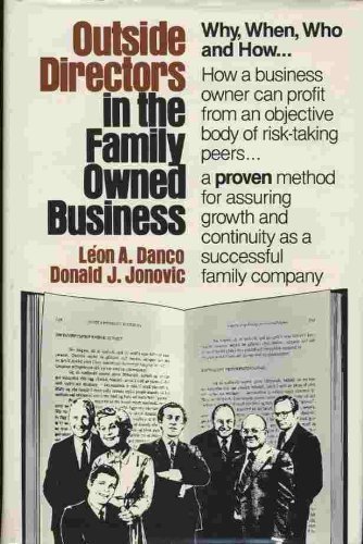 Imagen de archivo de Outside Directors in Family Owned Business a la venta por SecondSale