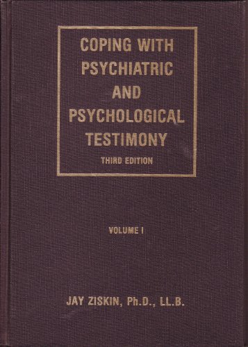 9780960363025: Coping with psychiatric and psychological testimony