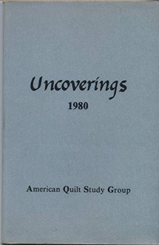 Stock image for Uncoverings, 1980 for sale by -OnTimeBooks-