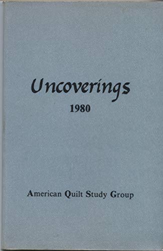 9780960659005: Uncoverings, 1980