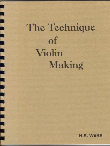 9780960704804: The Technique of Violin Making