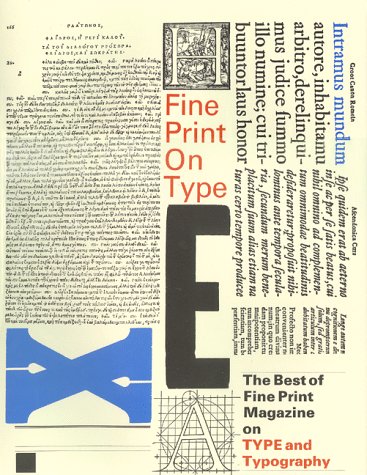 9780960729029: Fine Print on Type: The Best of Fine Print Magazine on Type and Typography